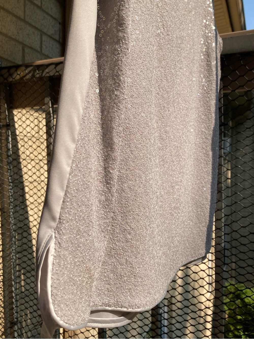 Lafayette 148 100% Silk Gray Silver Sequin Tank Top Sleeveless Blouse - Picture 9 of 16